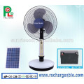 Rechargeable Table Fan Portabel Fan Solar Stand Fan with Solar Panel and Bright LED Light Made in China PLD-31T